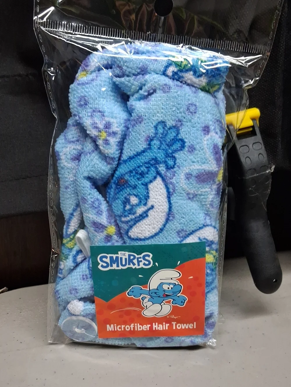 Kids Microfiber Hair Towel - Light Blue
